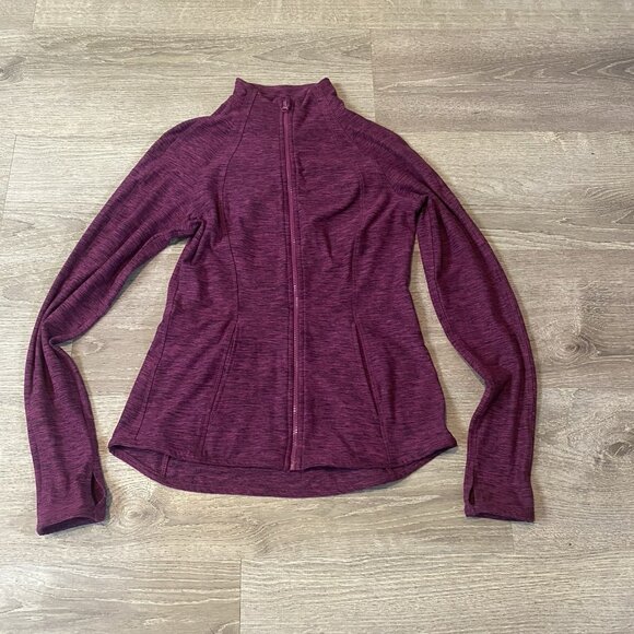 Yogalicious Lux Women’s Purple Ultra Soft Full Zip Yoga Performance Jacket M - Picture 1 of 4